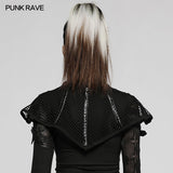 Alrisha Gothic Mesh Faux Leather Mask Collar