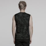 Ashen Gothic Mesh Knit Top Men's