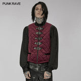 Pathos Gothic Velvet Black Waistcoat Men's
