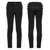 Morion Men's Punk Jeans in Black