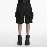 Plague Doctor Men's Gothic Shorts in Black