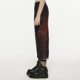 Molecular Women's Gothic Skirt in Black & Red