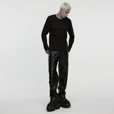 Onyx Gothic Stretch Knit Mesh Top Men's