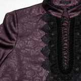 Aconite Men's Gothic Shirt in Red