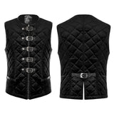 Pathos Gothic Velvet Black Waistcoat Men's