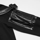 Liminal Gothic Faux Leather Zipped Top