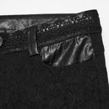 Obsidian Faux Leather Detail Skinny Trousers