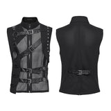 Aether Victorian Gothic Cyber Waistcoat Top Men's
