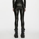 Nightshade Panel Cyber Faux Leather Leggings