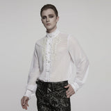 Cenotaph Men's Gothic Shirt in White