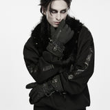 Ophanim Men's Punk Techwear Gloves in Black