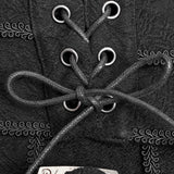 Fenrir Men's Gothic Vampire Brocade Skirt in Black