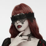 Carmilla Women's Gothic Crown with Feather Wings in Black