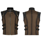 Onyx Men's Gothic Waistcoat in Coffee