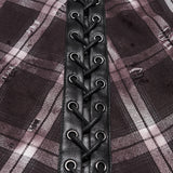 Widow Peak Men's Gothic Overskirt in Plaid