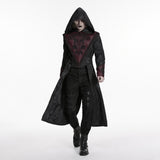 Carmilla Men's Gothic Woven coat in Black & Red