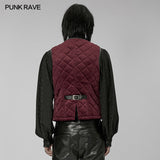 Pathos Gothic Velvet Black Waistcoat Men's