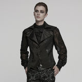 Tantalus Victorian Gothic Brocade Satin Waistcoat Men's