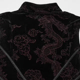 Crimson Elegy Gothic Dress in Black & Red