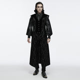 Vigilance Victorian Gothic Jacquard Long Sleeveless Waistcoat Men's
