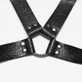 Corvid Women's Gothic Studded Harness in Black