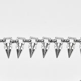 Fomorian Women's Punk Layered Body Chain in Silver