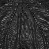 Cloister Punk Distressed Burnout Mesh Studded Hoodie Men's