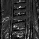 Labradorite Women's Gothic Corset with Metal in Black