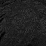 Heathcliff Men's Gothic Jacquard Ruffle Shirt in Black