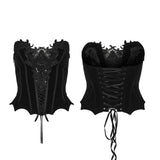 Clarimonde Women's Gothic Corset in Black