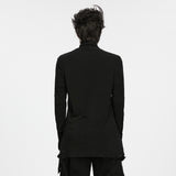 Vespers Men's Gothic Shadow Turtle Neck T-shirt in Black