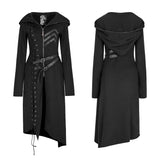 Malison Gothic Knit Lace-Up Hooded Coat