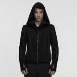 Ungula Gothic Knit Hooded Zipped Jacket Men's