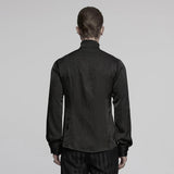 Asenath Gothic Woven Pleated Shirt Men's