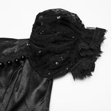 Lethe Women's Gothic Ballgown Dress In Black