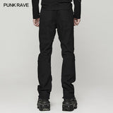 Altarf Gothic Distressed Black Denim Pants Men's