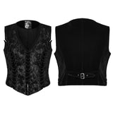 Ariadne Gothic Velvet Brocade Waistcoat Men's