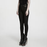 Obsidian Faux Leather Detail Skinny Trousers