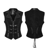 Carmilla Lace-Up Zipped Waistcoat