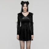 Sanguine Gothic Velvet Dress