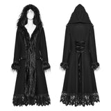 Alsciaukat Gothic Faux Fur Coat