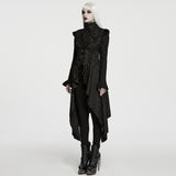 Kundry Women's Gothic Asymmetrical Vest in Black