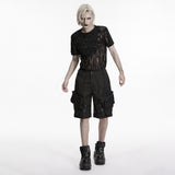 Plague Doctor Men's Gothic Shorts in Black