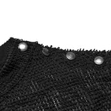 Wolfsbane Men's Gothic Mesh Longsleeve in Black