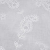 Cenotaph Men's Gothic Shirt with Paisley Embroidery in White