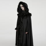 Requiem Faux Fur Trimmed Cloak