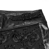 Athair Gothic Embroidered Woven Pants Men's