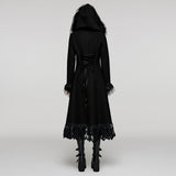 Alsciaukat Gothic Faux Fur Coat