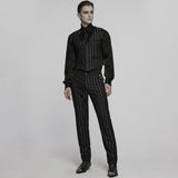 Arbaces Gothic Striped Embellished Pants Men's