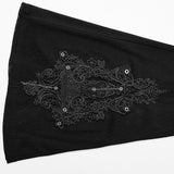 Augure Gothic Sheer Embellished Flared Pants